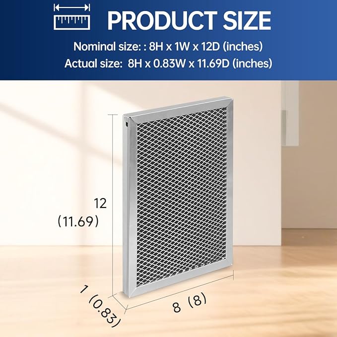 5695 Dehumidifier Filter MERV 8 Washable 8 x 11.7 x1 Compatible - Image 3
