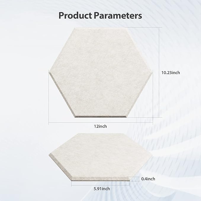 12 Pack Acoustic Panels Self Adhesive Sound Proof Foam, High Density Sound - Image 6