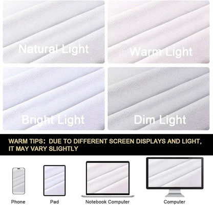 PrinceDeco White Blackout Curtains Linen Curtains 96 Inches Long 100% Blackout - Image 8