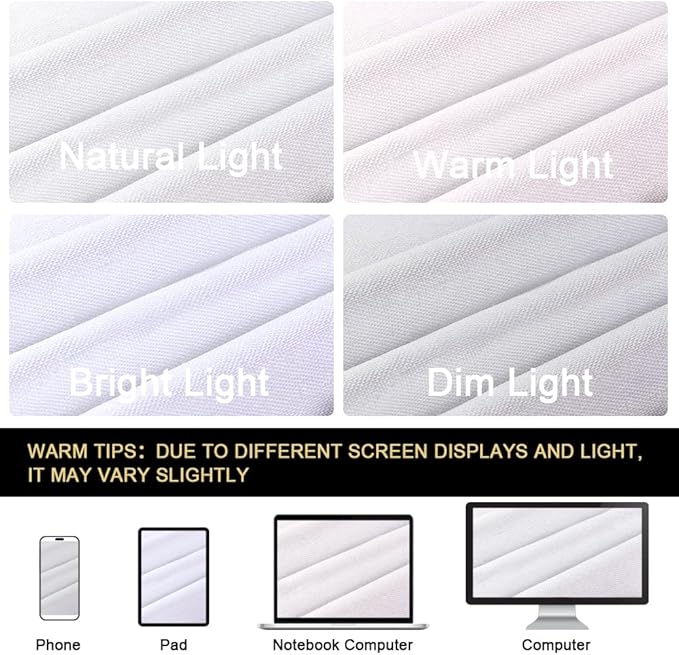 PrinceDeco Blackout Linen Texture Curtains 64 inches Length Natural Linen - Image 8
