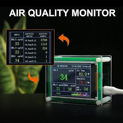 Air Quality Monitor pm2.5 pm10 pm1.0 Detector Indoor air Quality Monitor - Image 4