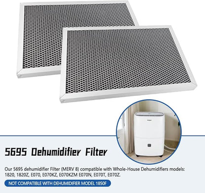 5695 Dehumidifier Filter 2PC 12x8x1 Fit - Image 2