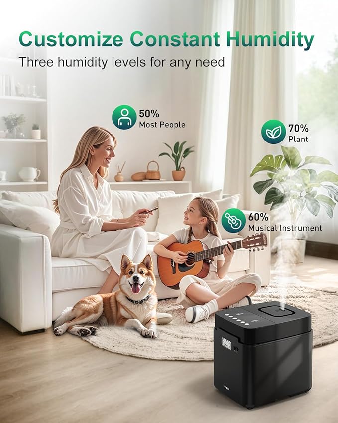 Mifasol Stainless Steel Humidifier, 3.3L/0.87Gal Steam Warm Mist Humidifiers - Image 4