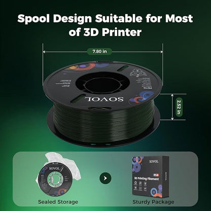 Sovol 3D Printer PETG Filament 1.75mm 1KG, High Precision, Strong Toughness - Image 8