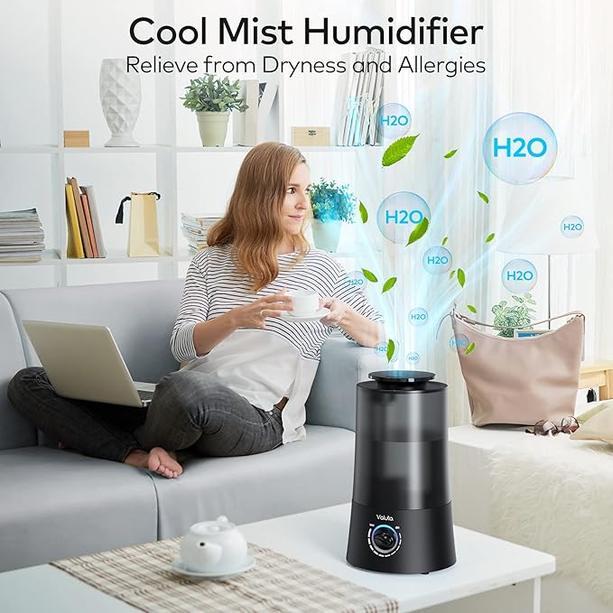 Humidifiers for Bedroom - 4L Cool Mist Humidifier Top Fill Oil Diffuser Quiet - Image 6