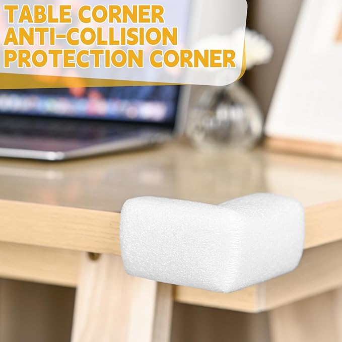 24 Pcs Foam Corner Protectors for Shipping, L-Shaped Edge Guards for TV Moving - Image 7