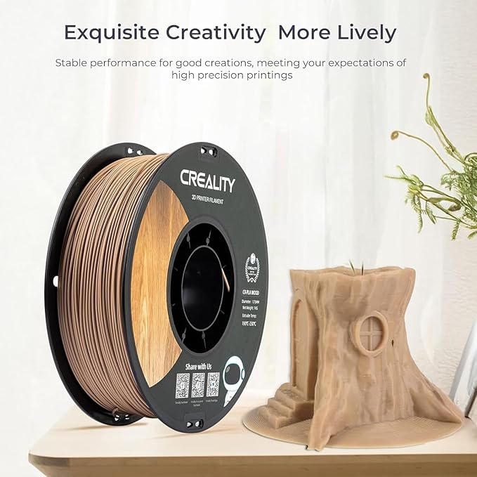 Official CREALITY Wood Filament PLA 1.75 mm, Woods 3D Printer Filament - Image 5