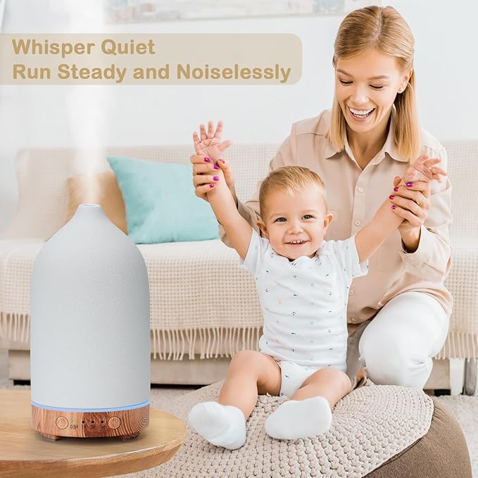 Diffuserlove Ceramic Essential Oil Diffuser 160ML Aromatherapy Diffuser - Image 6