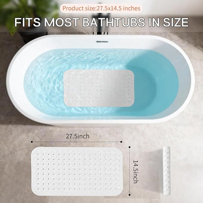 Anti-Slip Bathtub Shower mat, 27.5×14.5（Approximately 70×37cm） inch Soft - Image 3