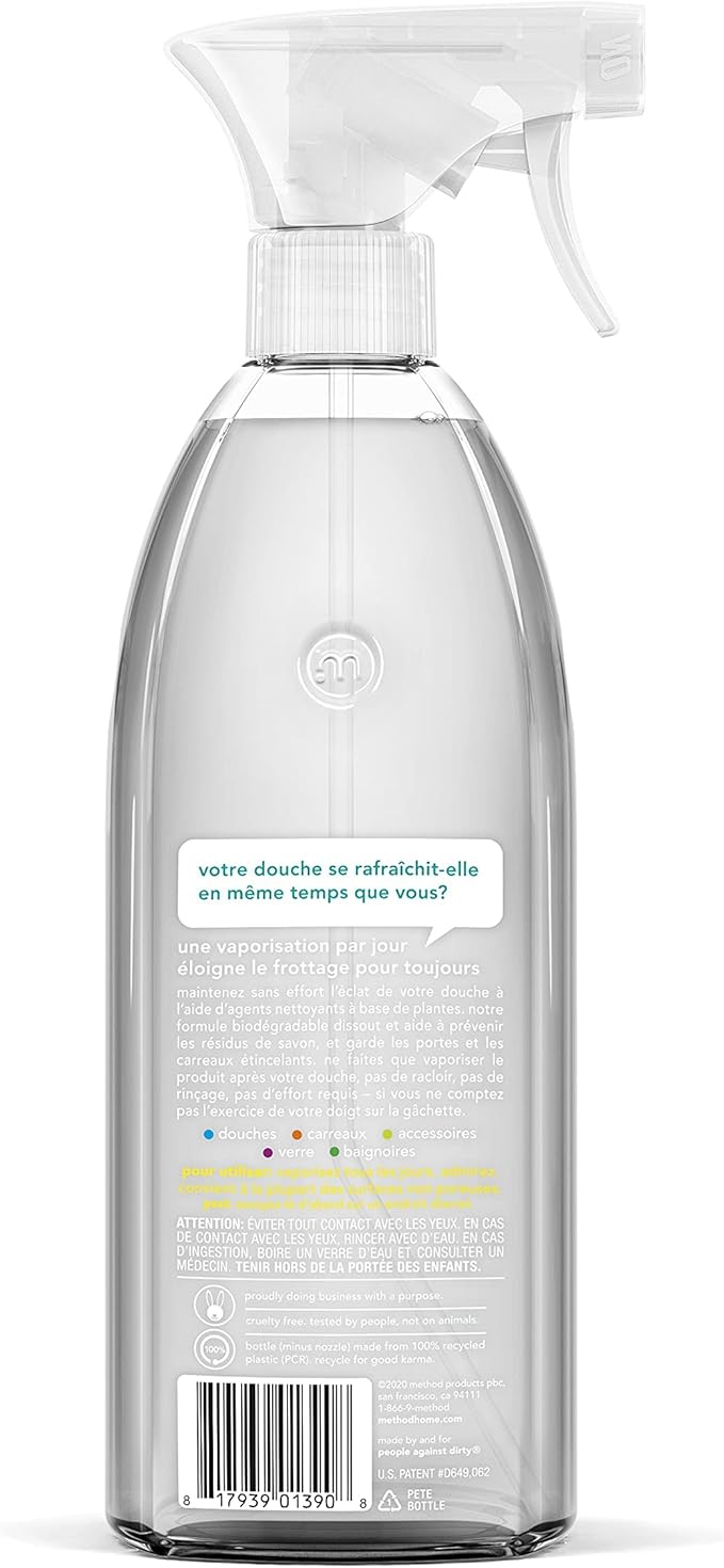 Method Daily Shower Spray Cleaner, Eucalyptus Mint, - Image 2