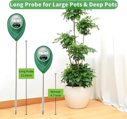 Soil Moisture Meter, 2 Pack Long Probe Soil Moisture Monitor - Image 2