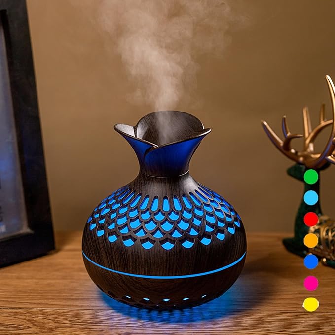Colorful Cool Mini Humidifier, Flower Shape USB Personal Desktop Humidifier by Vromoon
