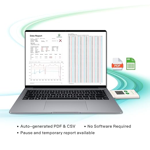 Freshliance USB Temperature Data Logger Recorder, Configurable LCD Digital - Image 5