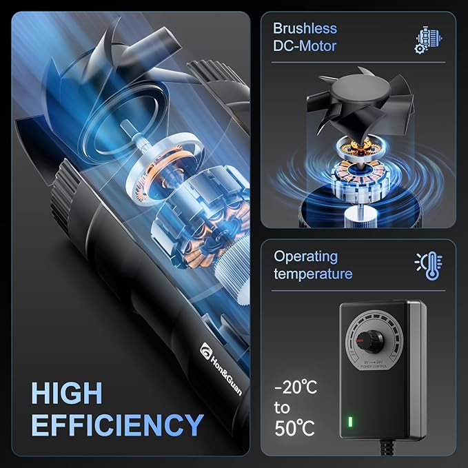 Hon&Guan 4 Inch Inline Booster Duct Fan - Image 2