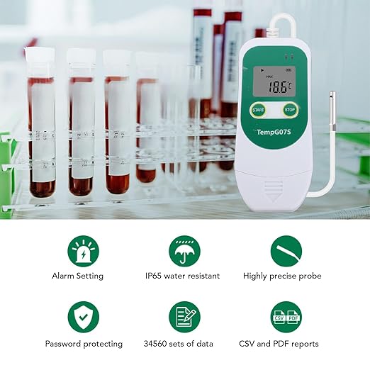 TOPINCN Digital Temperature Humidity Data Logger, USB Temperature Humidity Data - Image 2