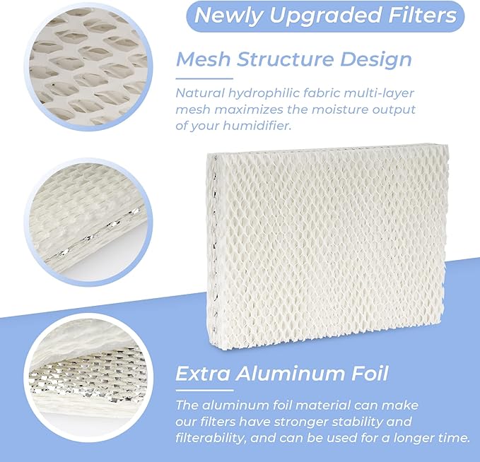 ANTOBLE 2 Pack MD1-0002 Replacement Humidifier Wick Humidifier Filters - Image 3