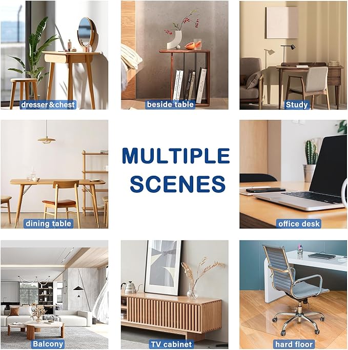 Upgraded Clear PVC Table Cover Blotter Protector Multisize 1.5mm Thick 42x54 - Image 6