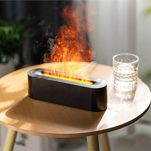 Aromatherapy Essential Oil Diffuser, Timer Off Flame Humidifier, 150ml Capacity by Hougnioe