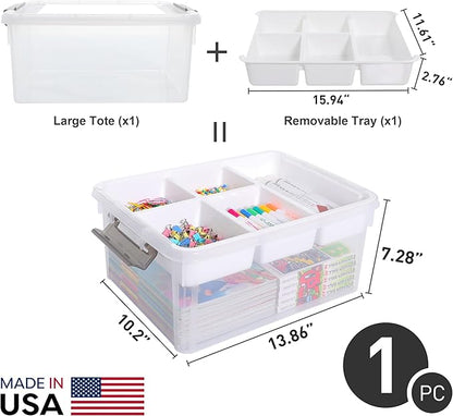 Citylife 17 QT Plastic Storage Box - Image 5