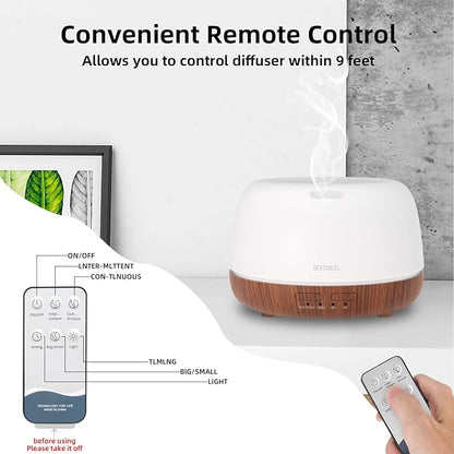 300ML Essential Oil Diffuser, Mini Aromatherapy Diffuser - Image 3