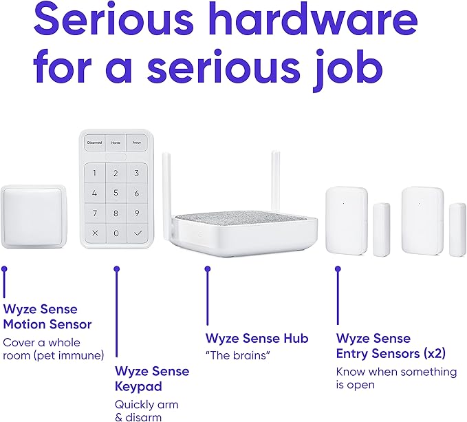 Wyze Home Security Core Kit: Hub, Motion Sensor, Entry Sensors; Compatible w/ - Image 4