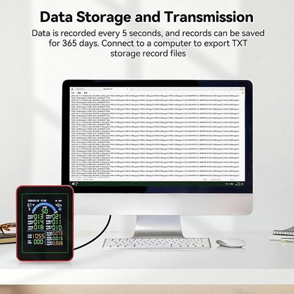 18-in-1 Smart Air Quality Monitor, Air Quality Detector Real-Time - Image 8