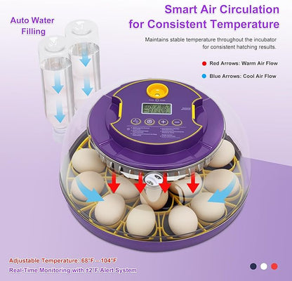 18 Egg Incubator for Hatching Eggs – - Image 2
