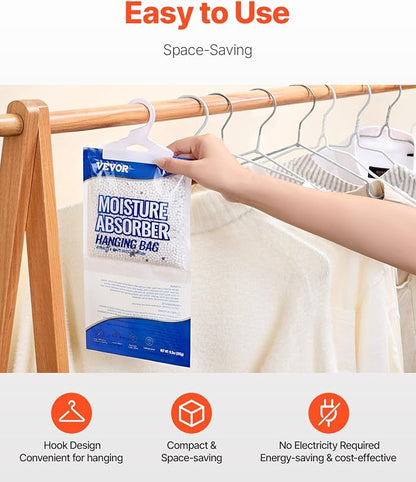 VEVOR Hanging Moisture Absorber, 9.3 oz Hanging Closet Dehumidifier Bags - Image 5