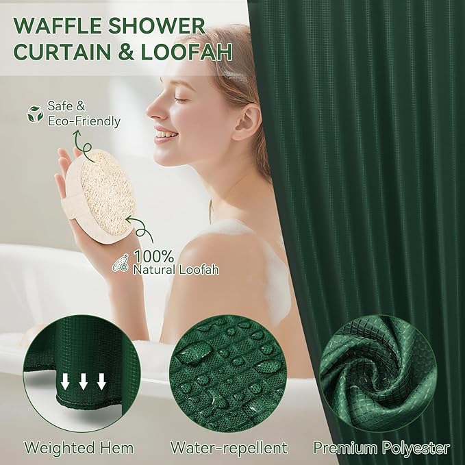 Green Bathroom Set, Dark Green Bathroom Accessories Set - Image 5