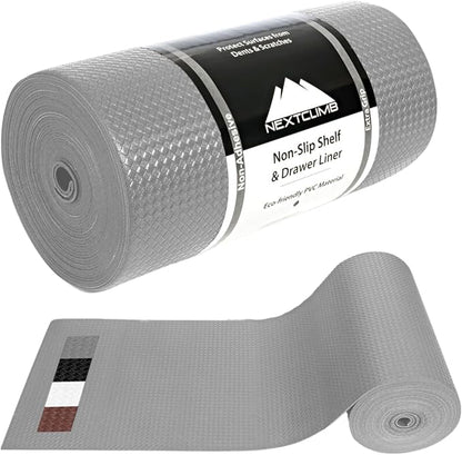 Shelf Liner, Drawer Liner & Kitchen Cabinet Liner – Thick Waterproof Rubber by NextClimb