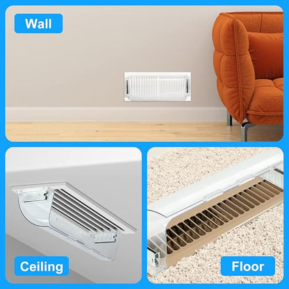 Air Vent Deflectors Adjustable Magnetic Heat and Vent Cover, 2 Pack… - Image 6