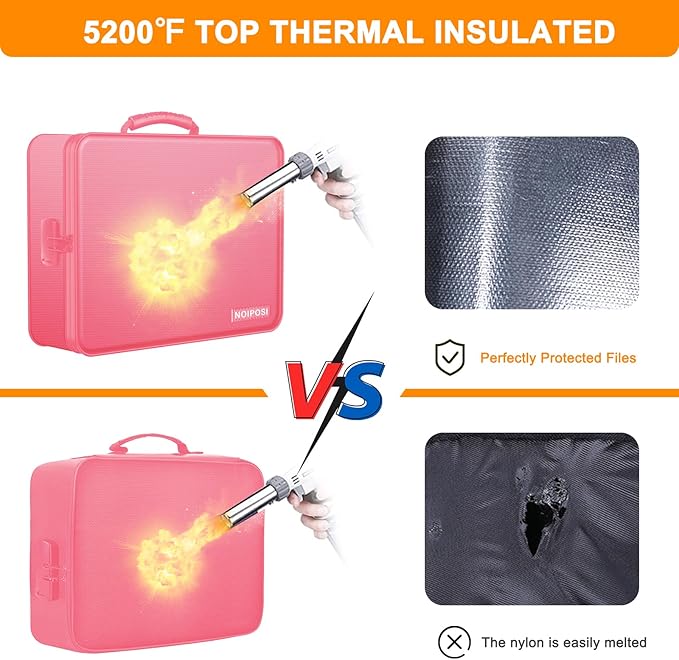 Document Organizer with 5200℉ Heat Insulated, 16.1"x11.4"x4.3" Waterproof and - Image 4