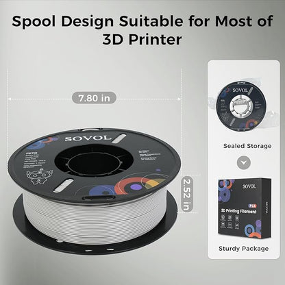 Sovol 3D Printer PETG Filament 1.75mm 1KG, High Precision, Strong Toughness - Image 8