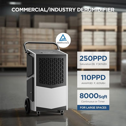 250 Pint Commercial Dehumidifier - Image 6