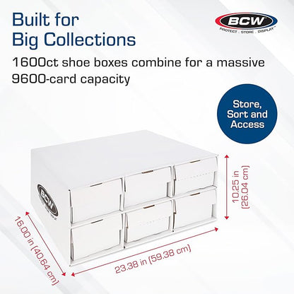 BCW 1600 Count Two Row Card House Storage Box - Image 3
