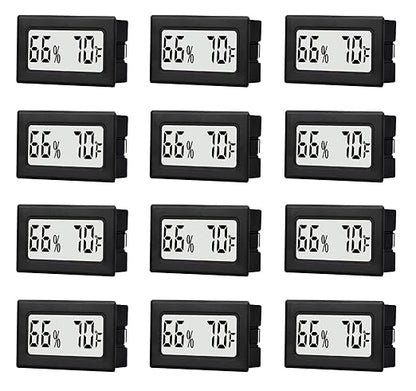 12 Pack Mini Small Digital Hygrometer Thermometer Indoor Temperature and - Image 8