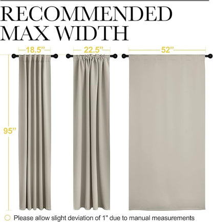 NICETOWN Window Treatment Blackout Curtains - Image 7