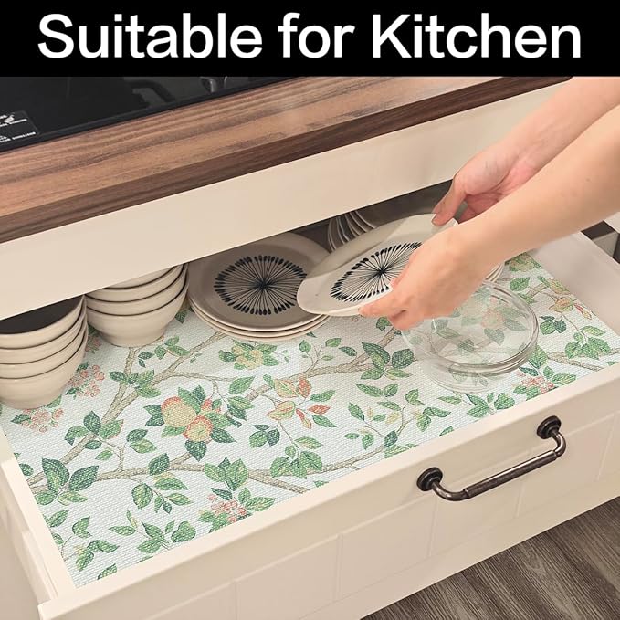 Shelf Liner for Kitchen Cabinets Non Adhesive Drawer Liners Non Slip Cupboard - Image 5