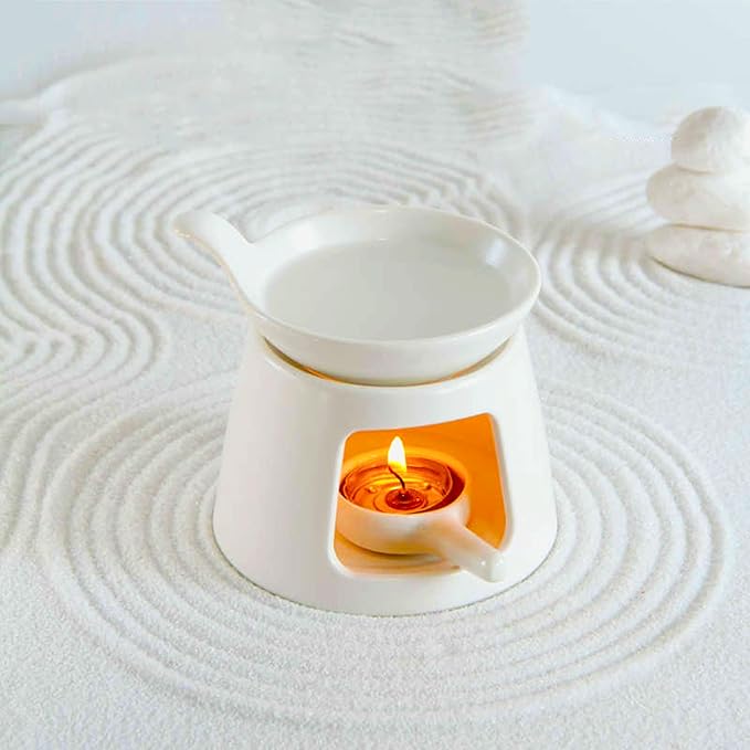 Ceramic Wax Melt Burners, Tea Light Candle Warmer, Essential Oil Burner - Image 3