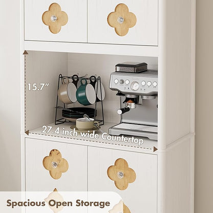 Garvee 72" Tall Pantry Cabinet, Kitchen Hutch Storage Cabinet - Image 2