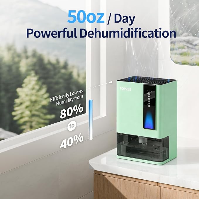 Dehumidifiers for Home, Dehumidifier for Bedroom Bathroom Basement - Image 2