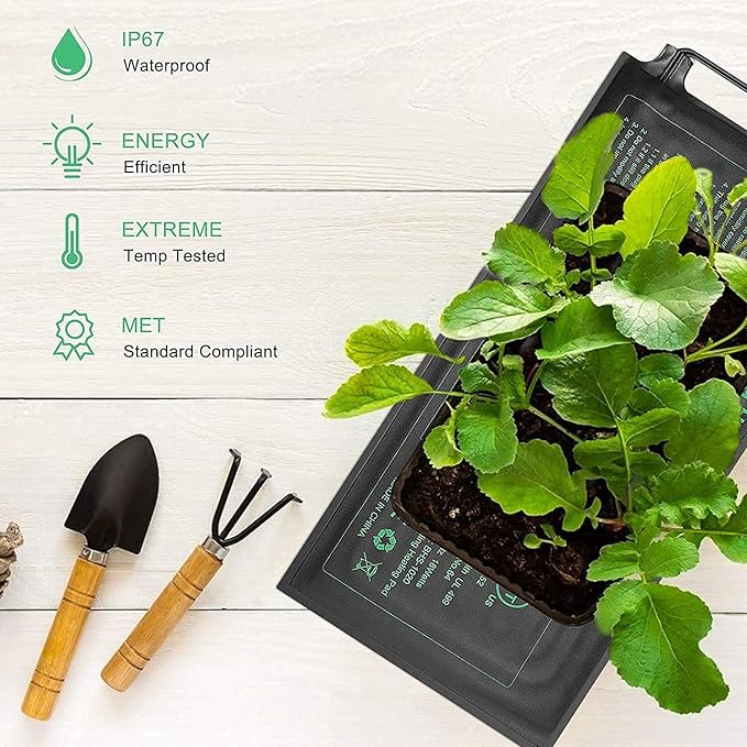 Seedling Heat Mat, MET Certified Waterproof Durable Germination Station Heat Mat - Image 3