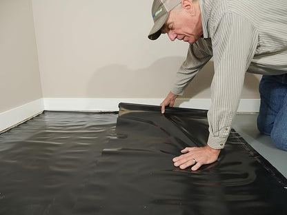 MB12X25300 Block Roll of 6 mil Moisture Barrier Polyethylene Underlay Film - Image 11