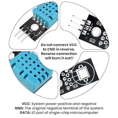 4Pcs DHT11 Digital Temperature Humidity Sensor Module - Image 4