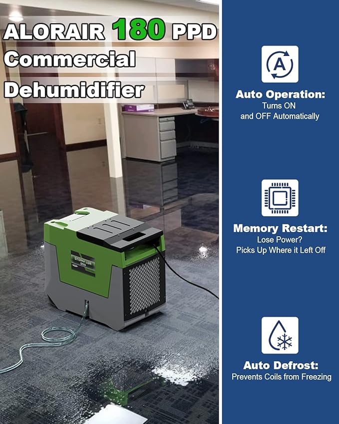 AlorAir 180 PPD Commercial Dehumidifier - Image 2