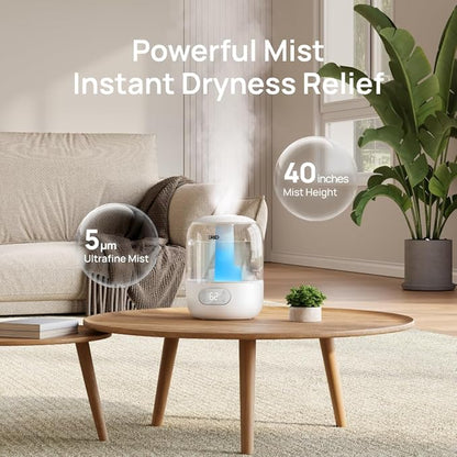 DREO Humidifiers for Bedroom, Cool Mist 3L Humidifiers - Image 5