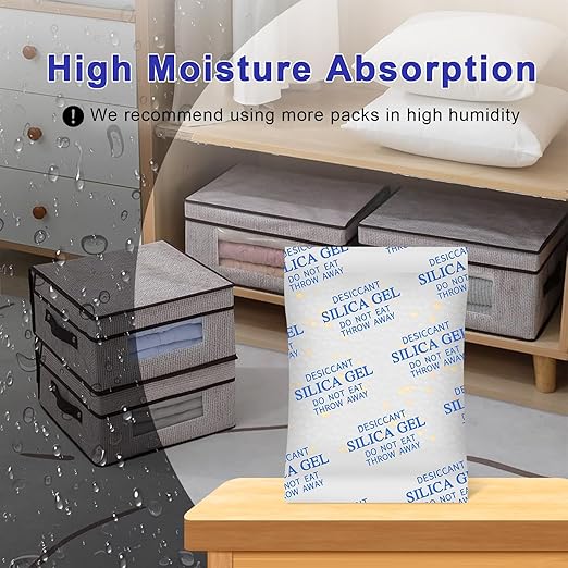 Desiccant Packs for Storage, 75 Packs 20 Gram Silica Gel Packets for Moisture - Image 2