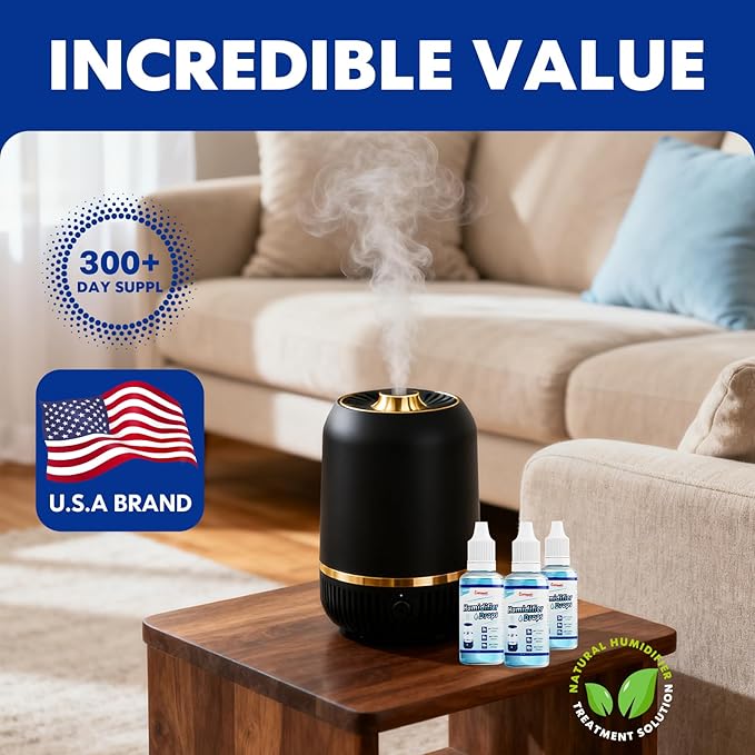 Humidifier Treatment Drops Concentrate Cleaner Reduces Buildup & Scaling - Image 5