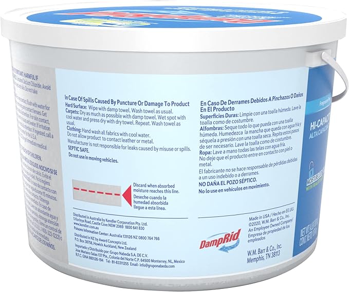 DampRid Moisture Absorber Hi-Capacity Bucket, 4 lb., Fragrance Free, - Image 2