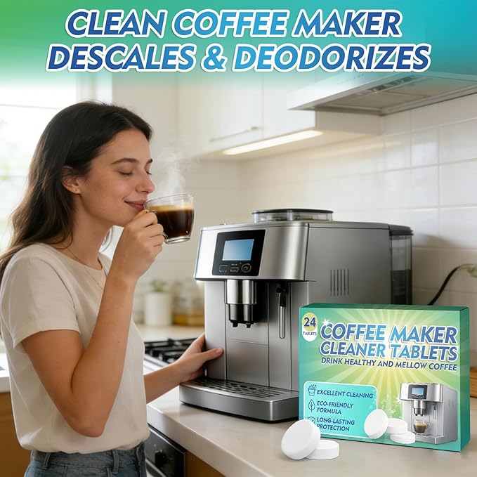 Coffee Machine Cleaner Descaler Tablets, Coffee Maker Cleaner Compatible - Image 6